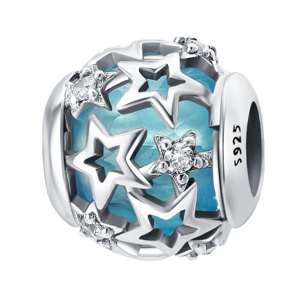 S925 sterling silver beaded DIY starlight bead bracelet accessories - Image 2