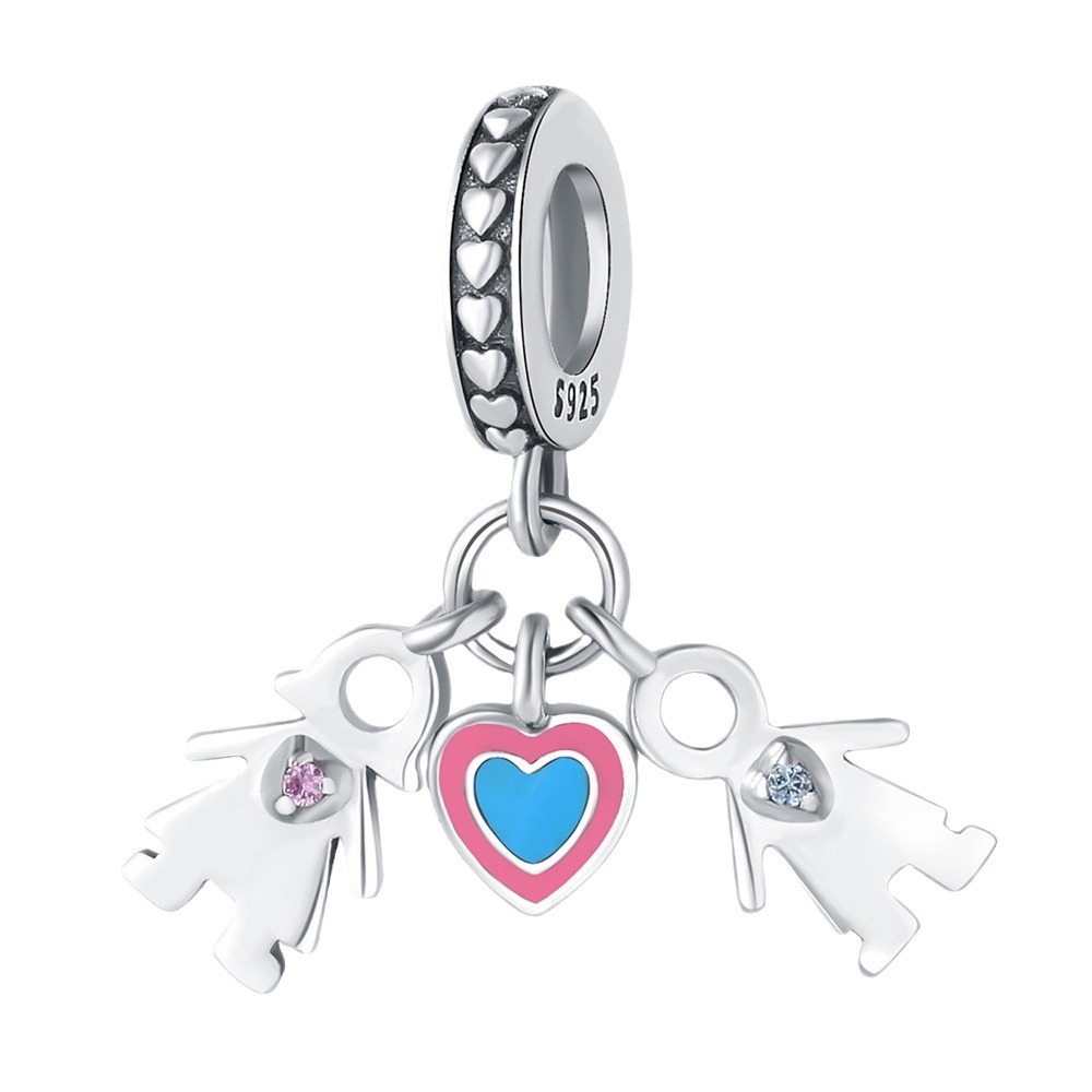 S925 Sterling Silver Beaded DIY Boy Girl Bracelet Accessories - Image 2