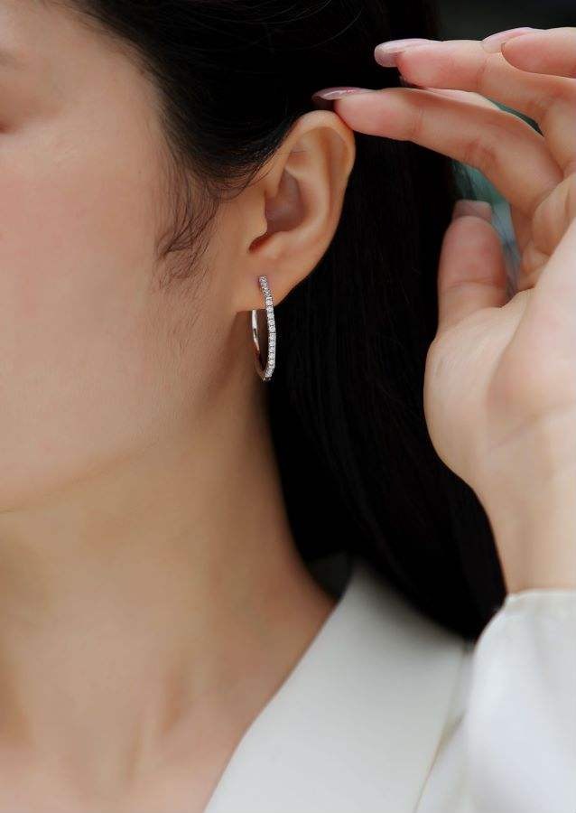 Moissanite S925 sterling silver earrings - Image 6