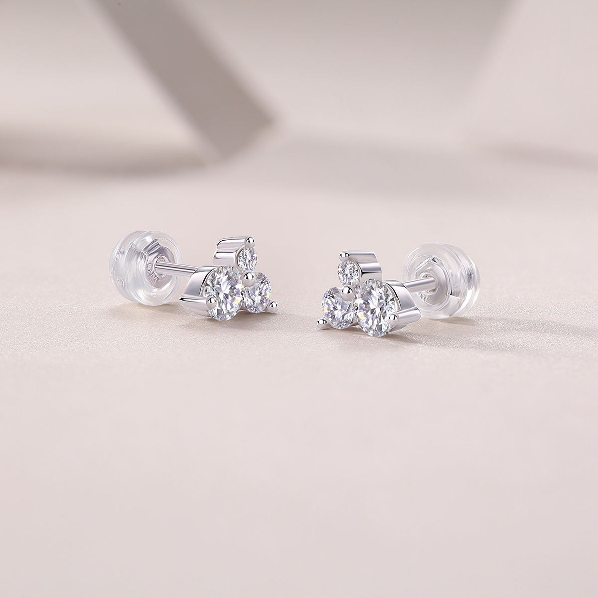 Moissanite S925 sterling silver earrings - Image 4