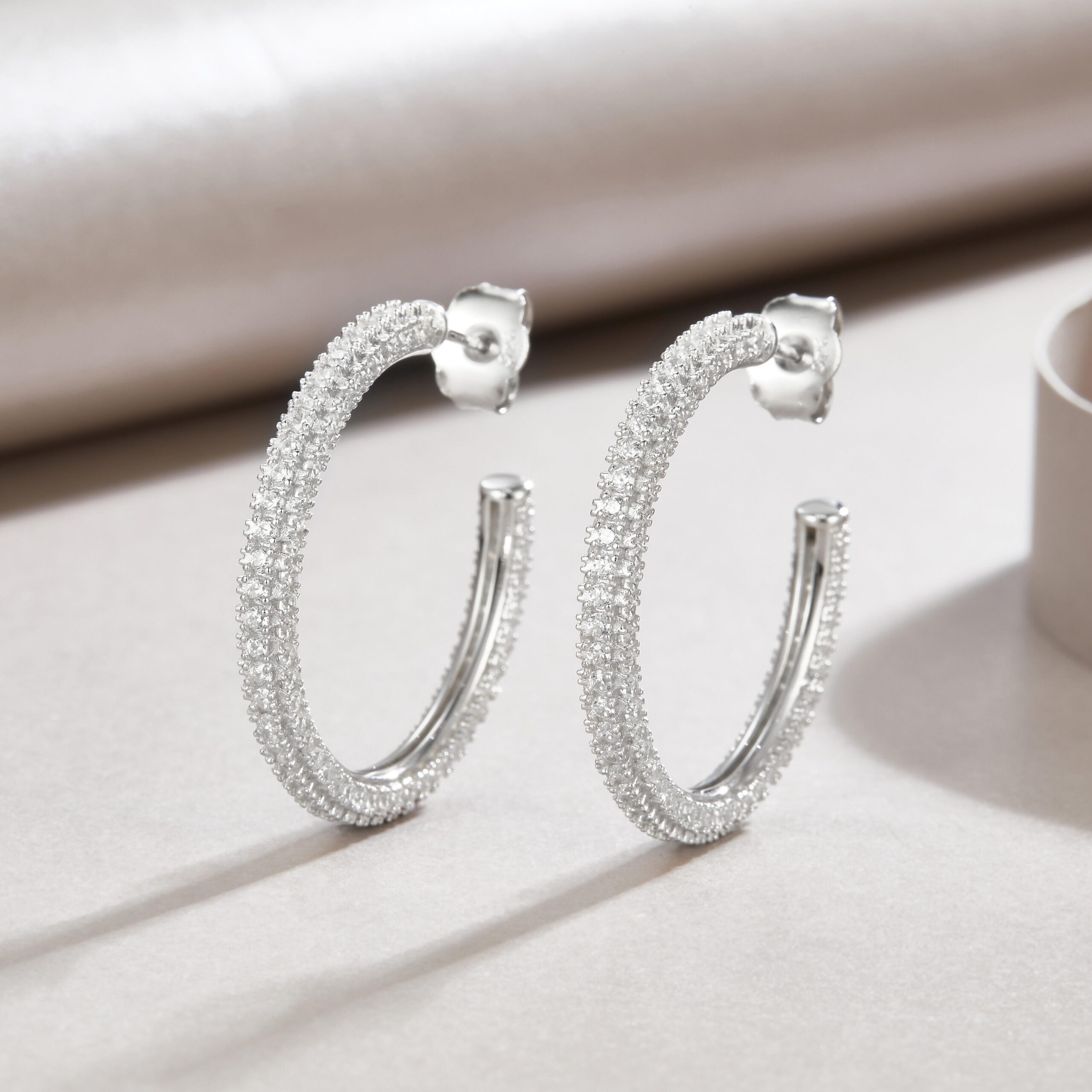 Moissanite S925 sterling silver earrings - Image 4