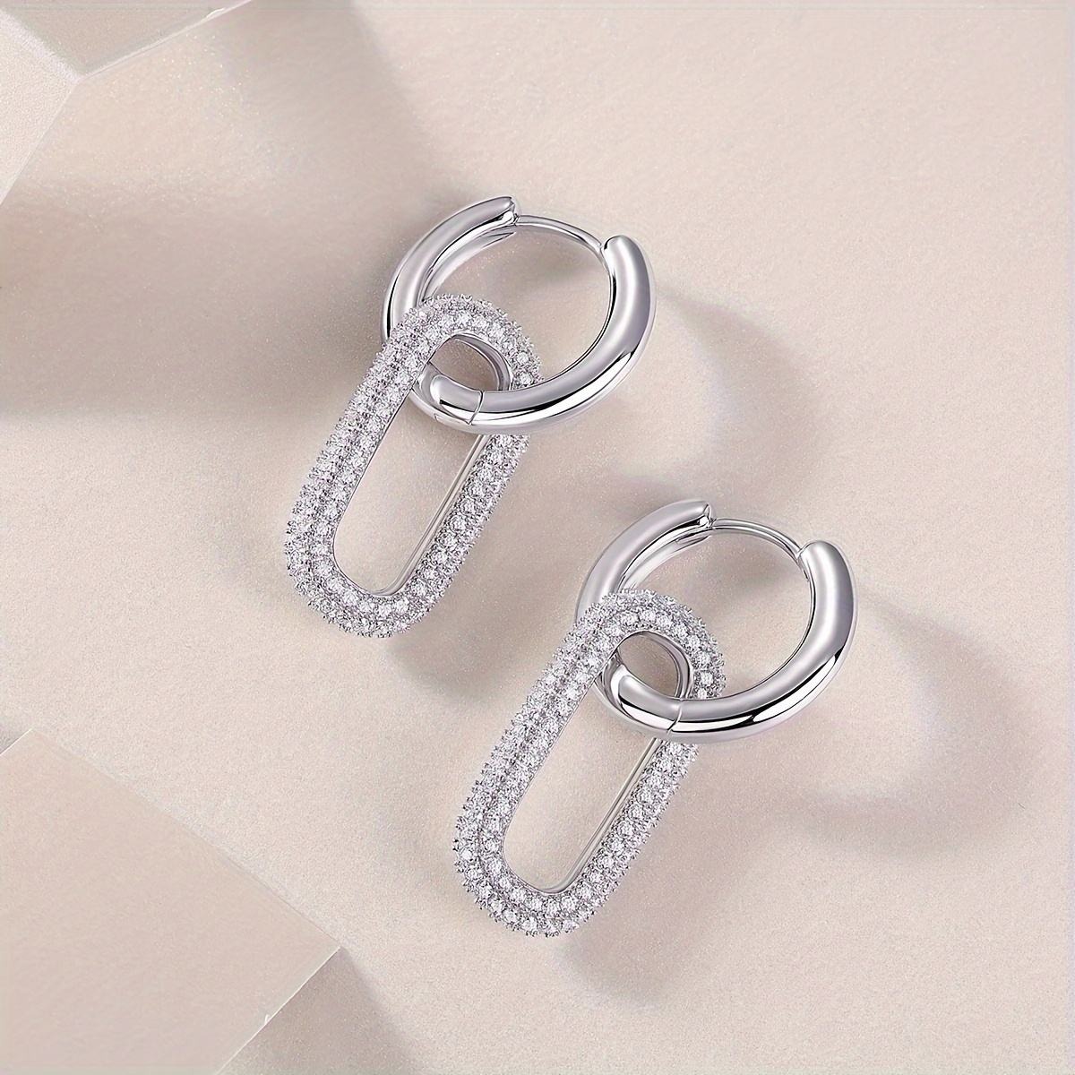 Moissanite S925 sterling silver earrings - Image 3