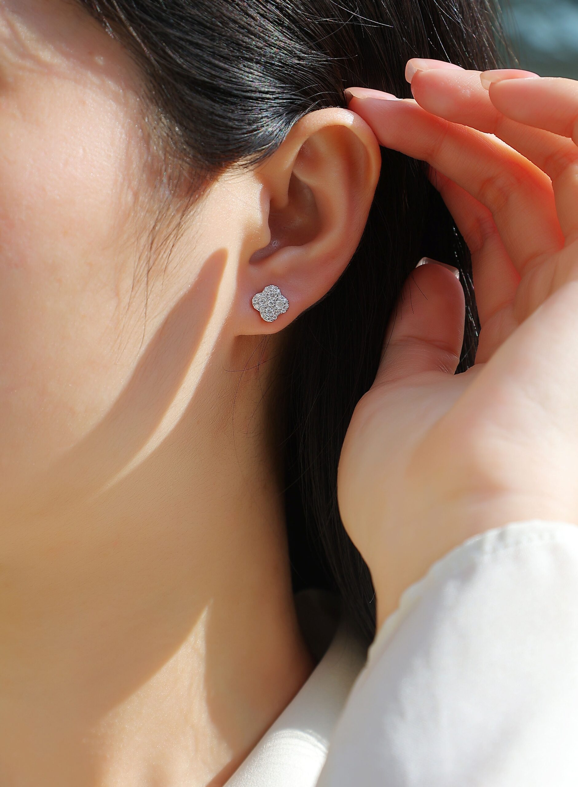 Moissanite S925 sterling silver earrings - Image 5