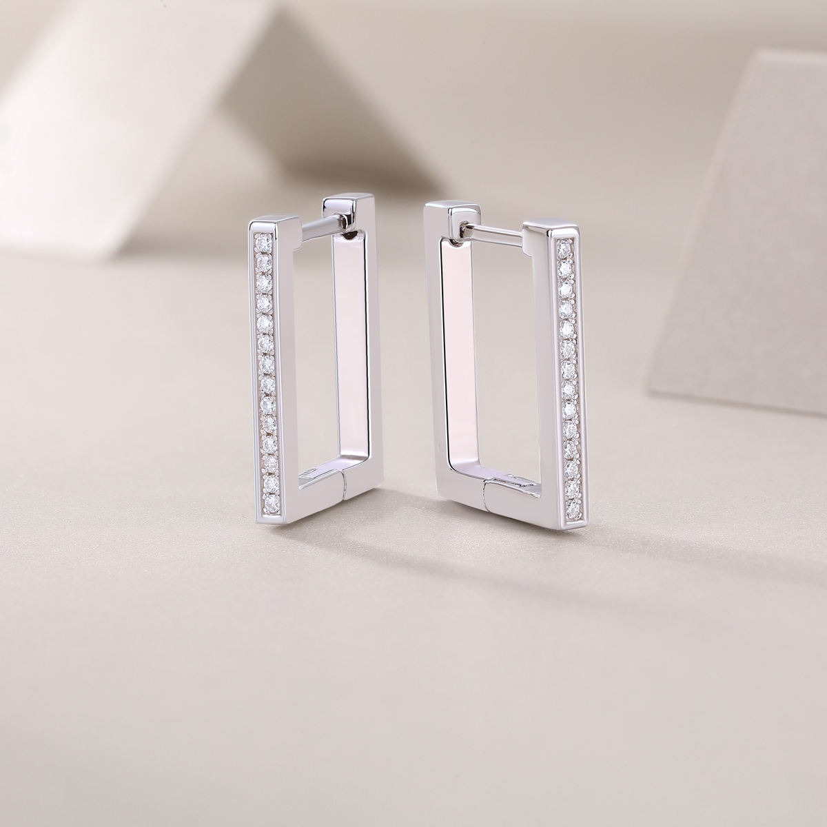 Moissanite S925 sterling silver earrings - Image 4