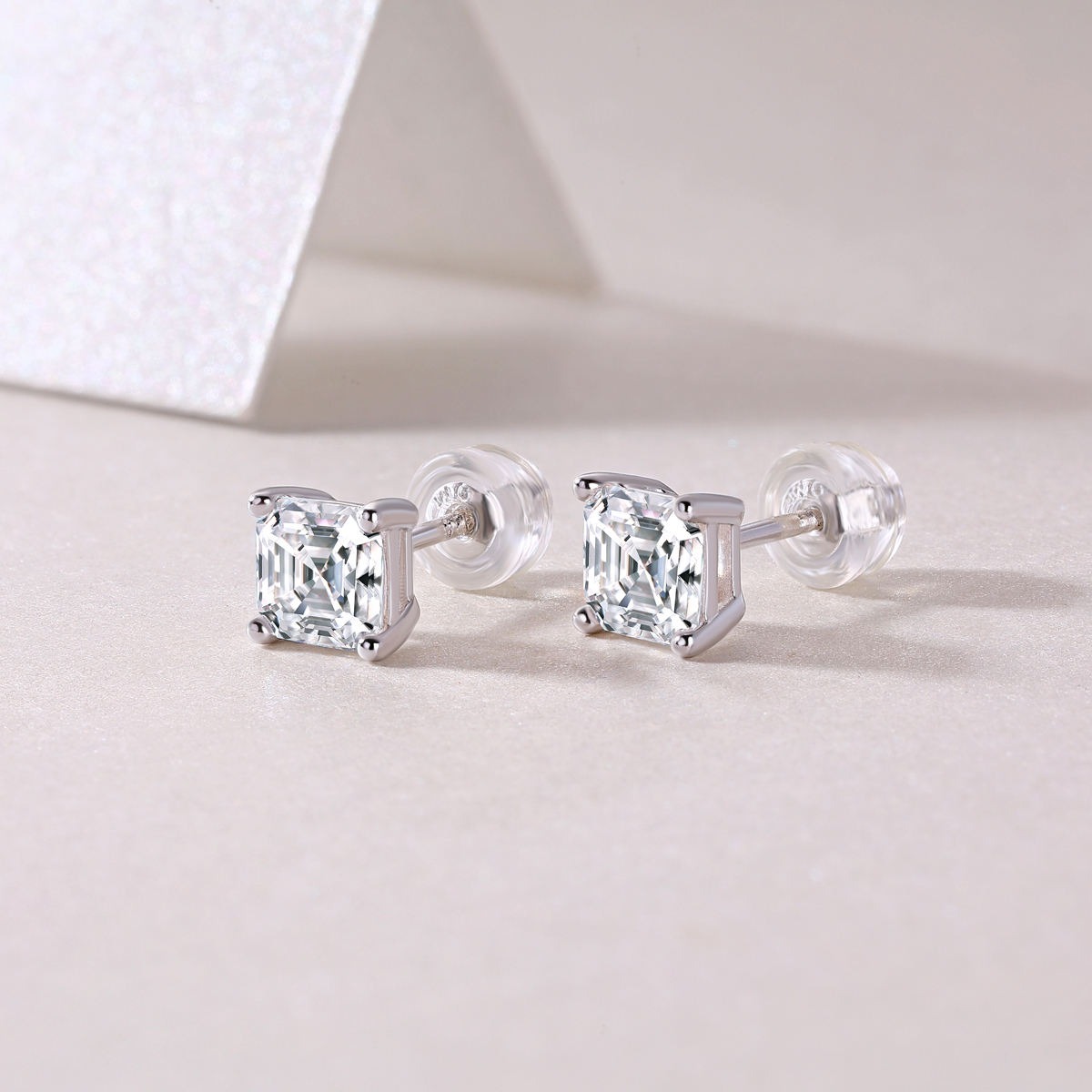 Moissanite S925 sterling silver earrings - Image 4
