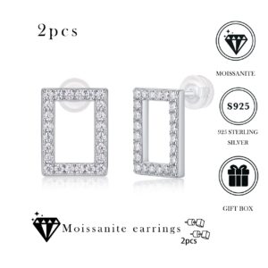 Moissanite S925 sterling silver earrings