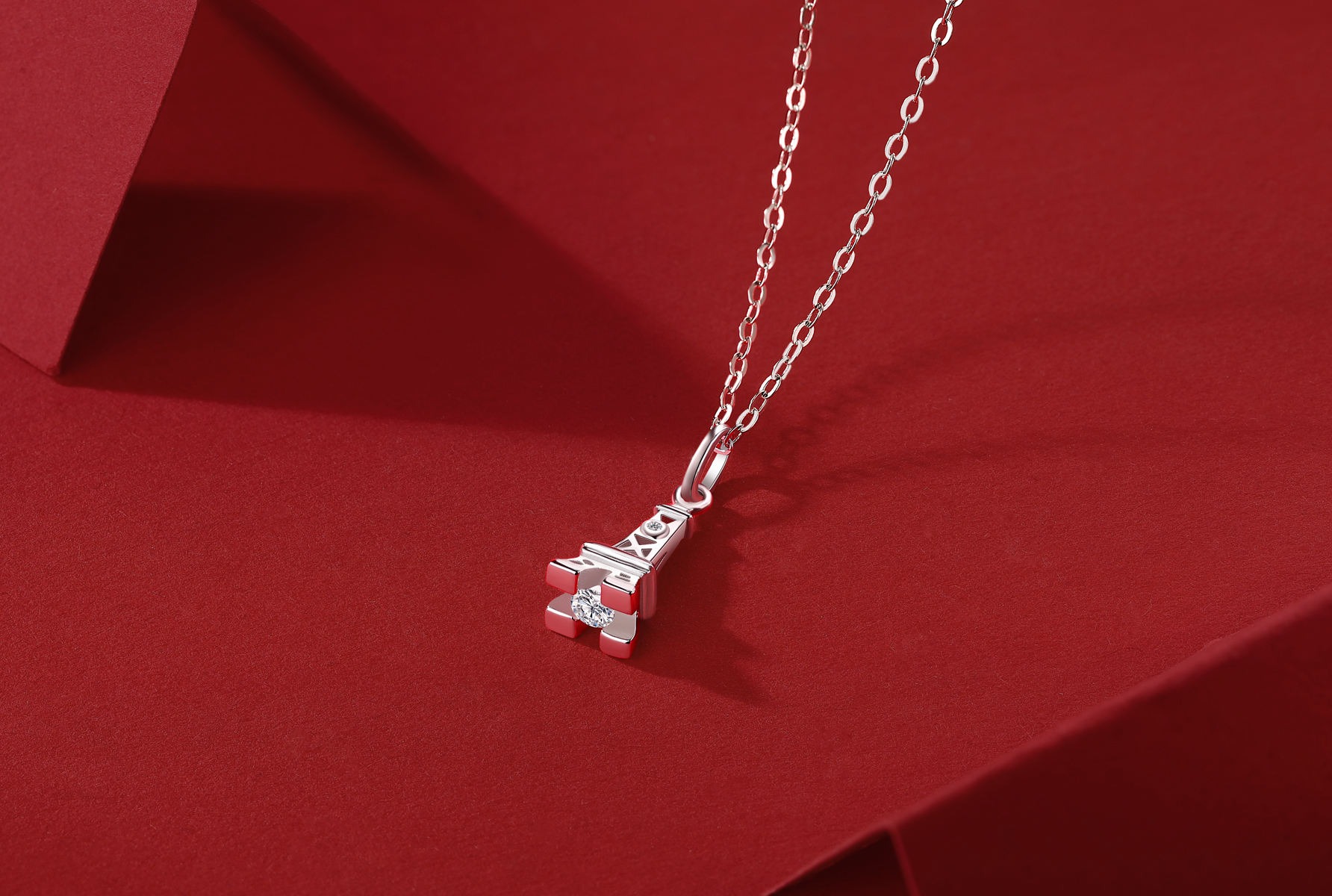 Moissanite Necklace 925 Sterling Silver Fine Plated VVS Moissanite Necklaces - Image 4