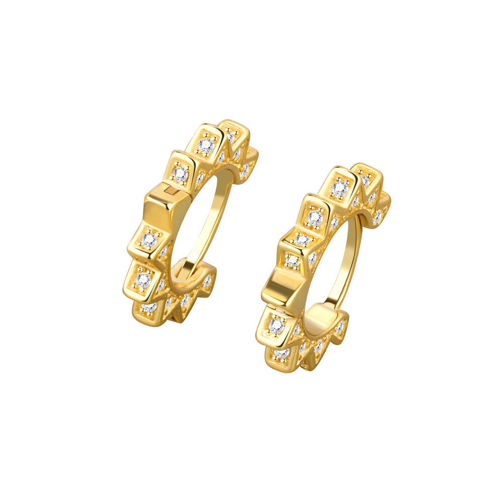 S925 sterling silver stud earrings geometric earrings