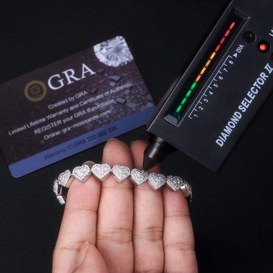 S925 11.73g Moissanite Tennis Bracelet, Perfect Gift for Birthdays, Suitable for Friends and Family, Men and Women - Image 6