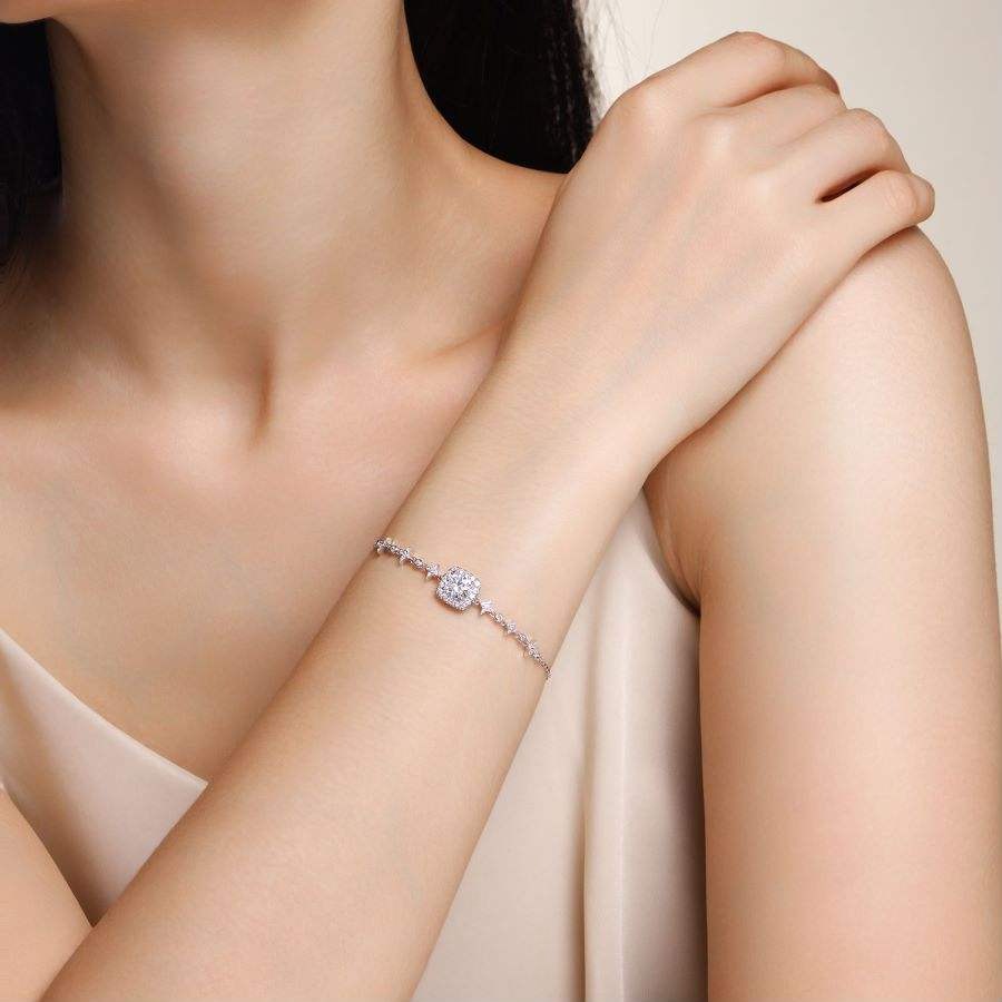 1 Carat Moissanite Tennis Necklace & Bracelet - 925 Silver, Lab Diamonds, GRA Certificate, Unisex - Image 5