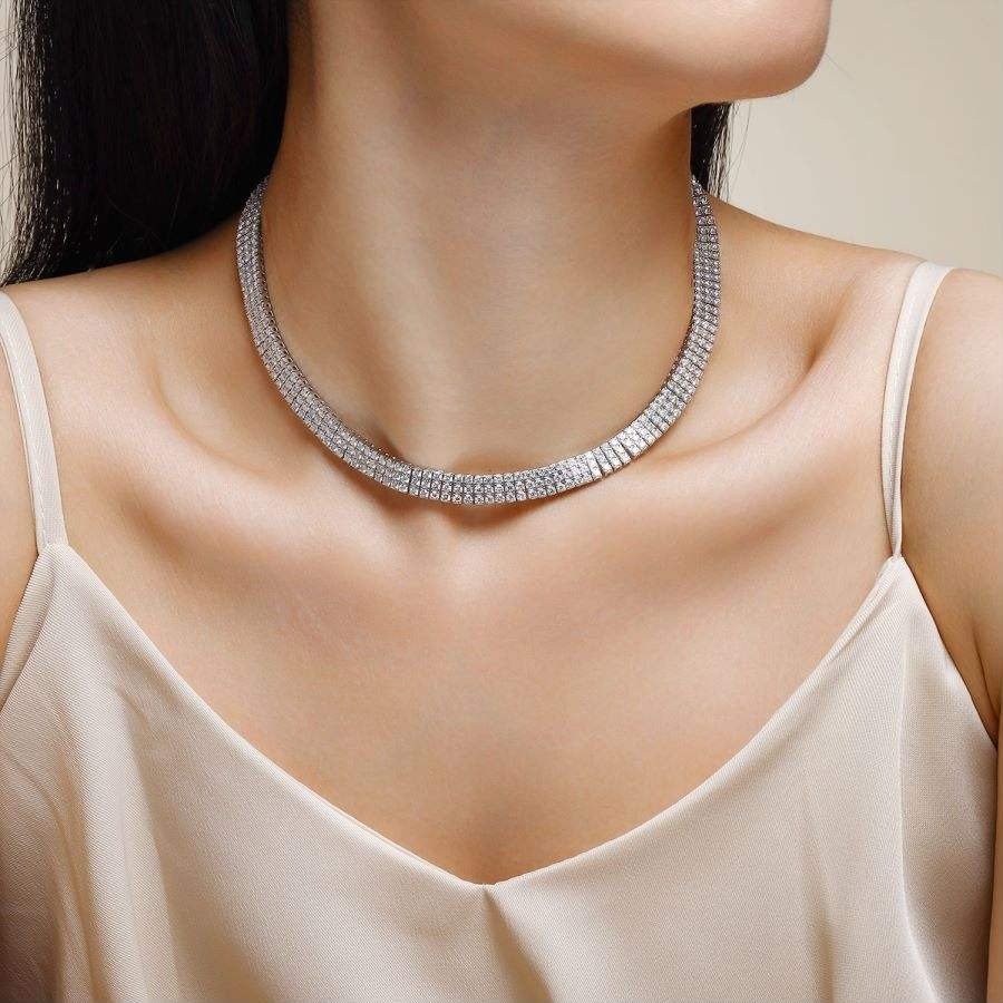 Hip Hop VVS Diamond Miami Shiny Diamond Cuban Chain Women 925 Sterling Silver Thin Necklace Moissanite Cuban Link Bracelet - Image 5