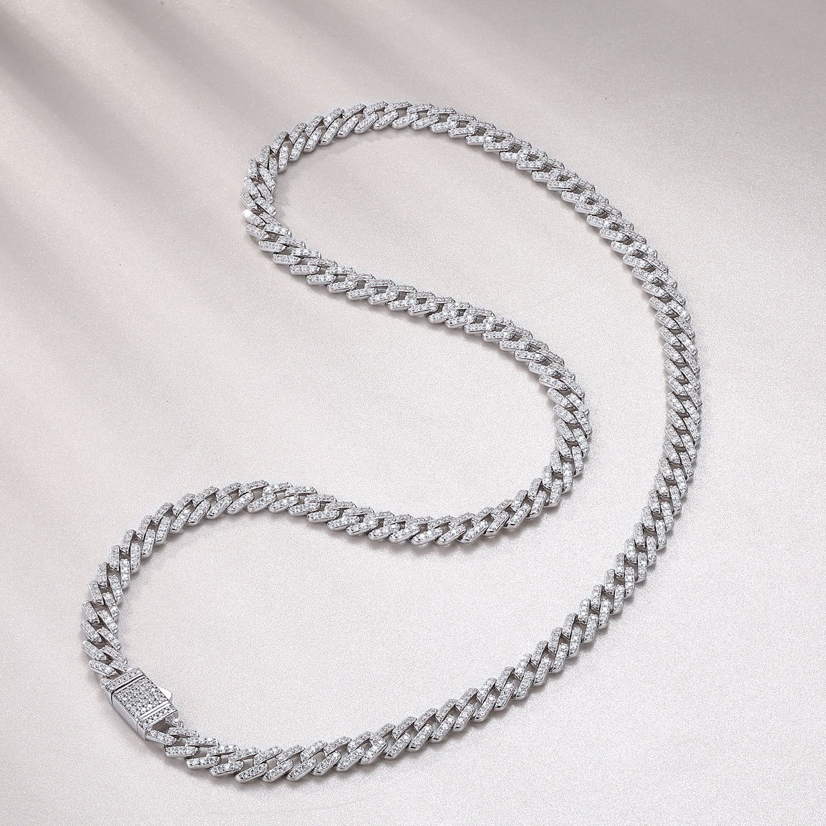 Fashion Femme Jewelry Gift Women 925 Sterling Silver VVS Moissanite Diamond Link Chain Bracelet - Image 4