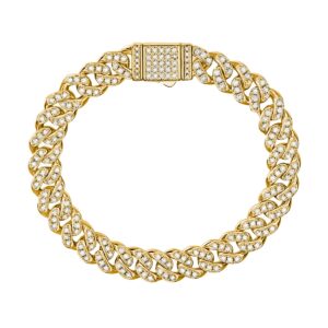 Factory Price Lab Diamond Tennis Chain 925 Silver Vvs Moissanite Hip Hop Iced Out Tennis Bracelet