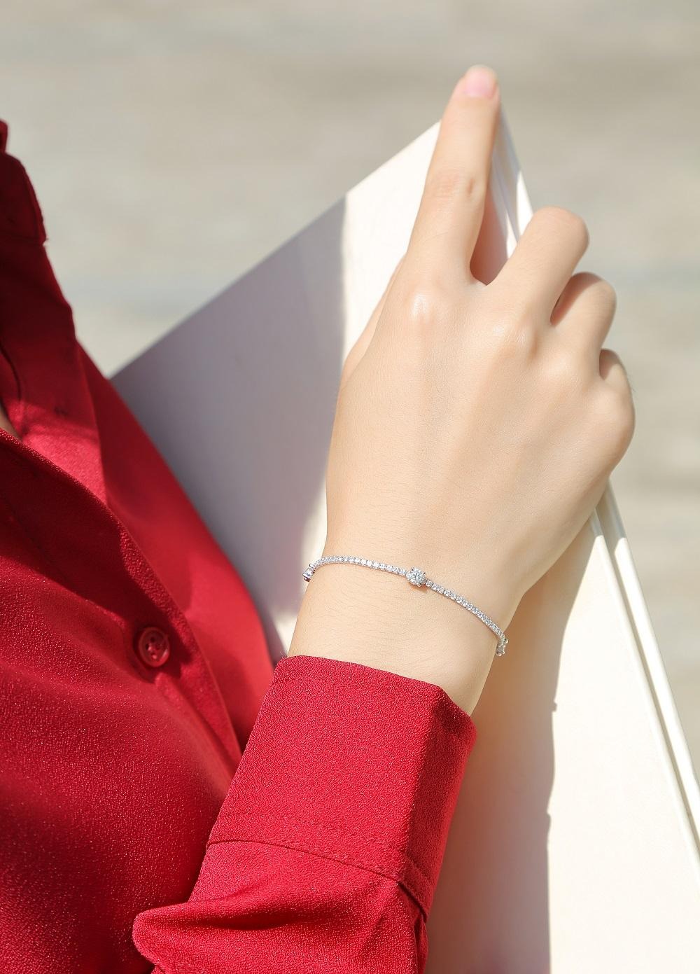 S925 Sterling Silver Bracelet Fresh Star Bracelets For Women Personality Round Bead Bracelet Korean Fashion - Image 5