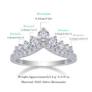 S925 Luxury Diamond Rings Women Custom Ring Vvs Moissanite Diamond Ring For Women