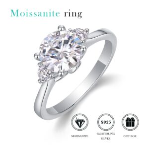 S925 sterling silver ring moissanite diamond wedding engagement ring for women fashion jewelry