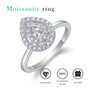 S925 Luxury Diamond Rings Women Custom Ring Vvs Moissanite Diamond Ring For Women