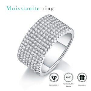 S925 Sterling Silver Ring High Quality Moissanite Diamond Engagement Ring Gift