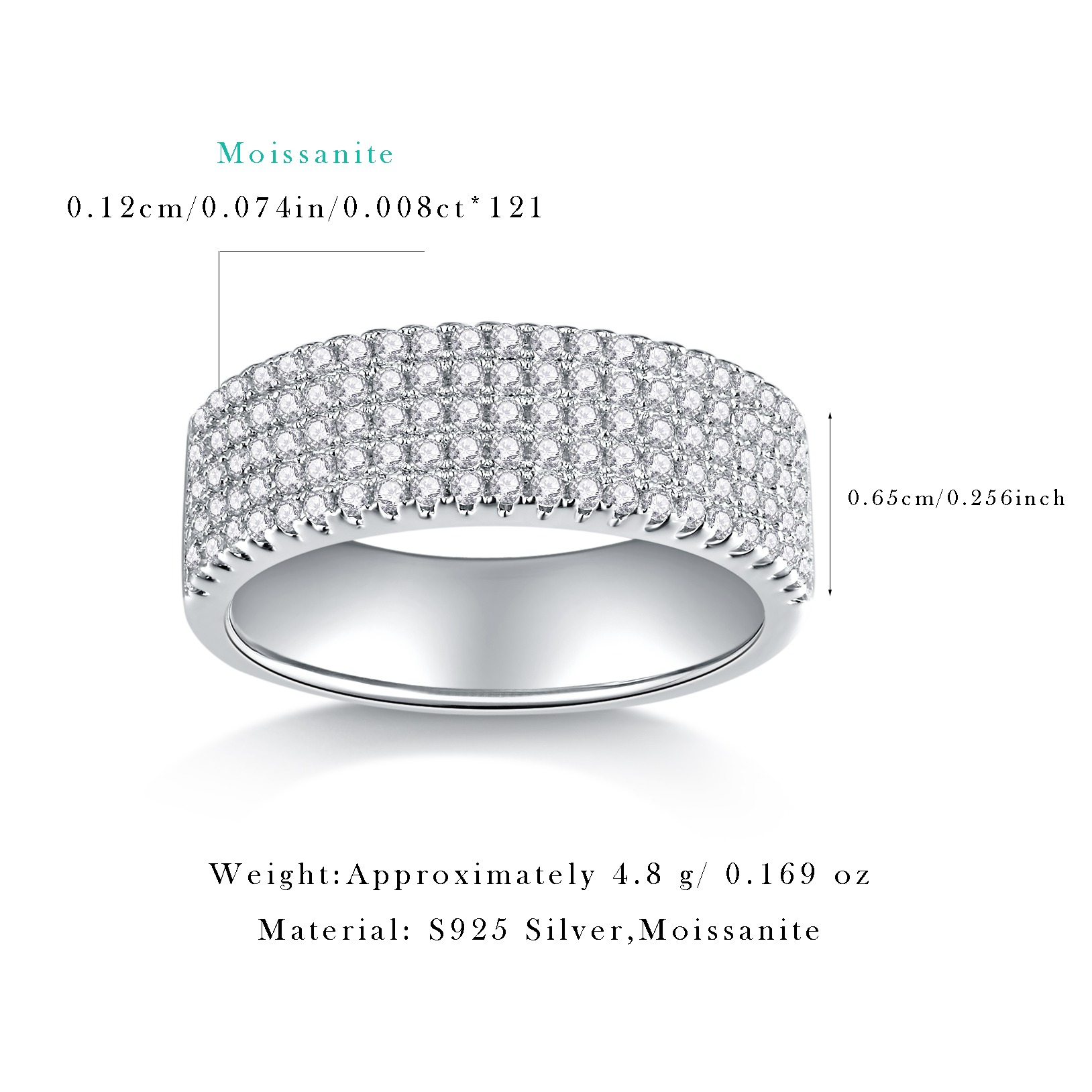 S925 Sterling Silver Engagement Ring with Halo of Round Classic and Timeless Design Promise Ring for Women - Image 2