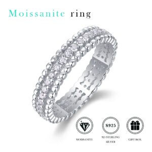 Wholesale S925 Sterling Silver Women 1ct Bling Moissanite Engagement Ring For Woman