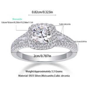 Wholesale 925 Sterling Silver 1ct Moissanite Engagement Ring Jewelry Gold Ring With GRA