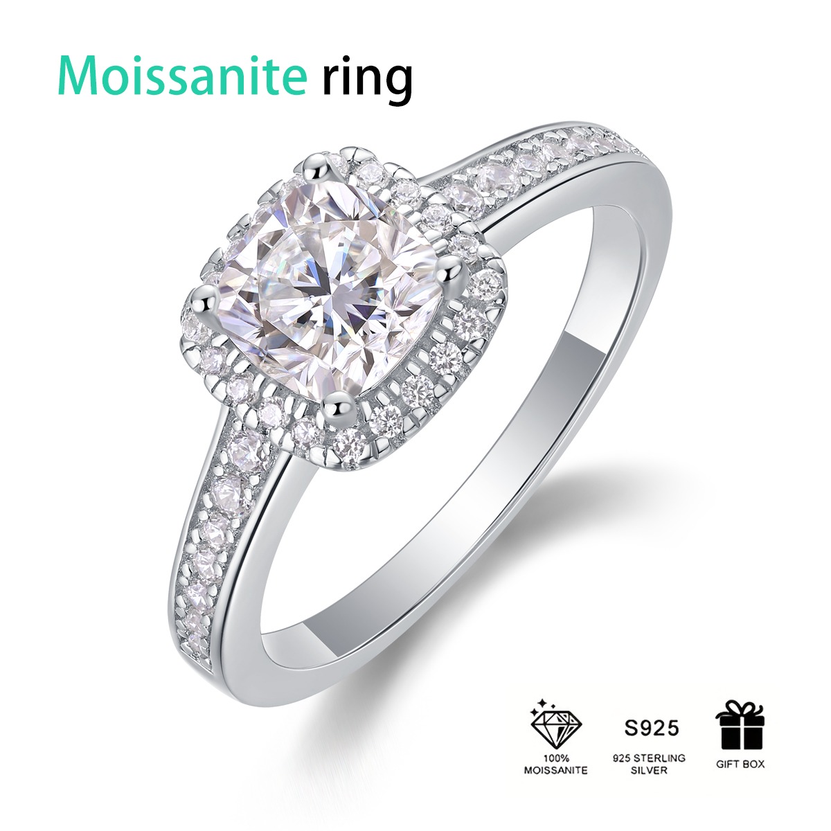 Custom 925 Sterling Silver Flower Rings Fine Jewelry Classic Romantic Wedding Engagement Gift Ring - Image 3