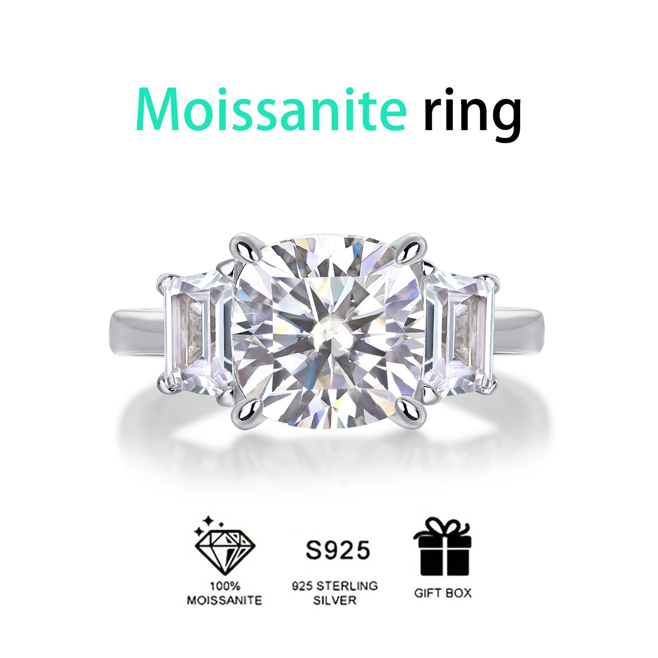 Classic 925 Sterling Silver Wedding Band Ring Rhodium Plated Minimalist Elegant Design Engagement Ring for Women and Men - Image 3