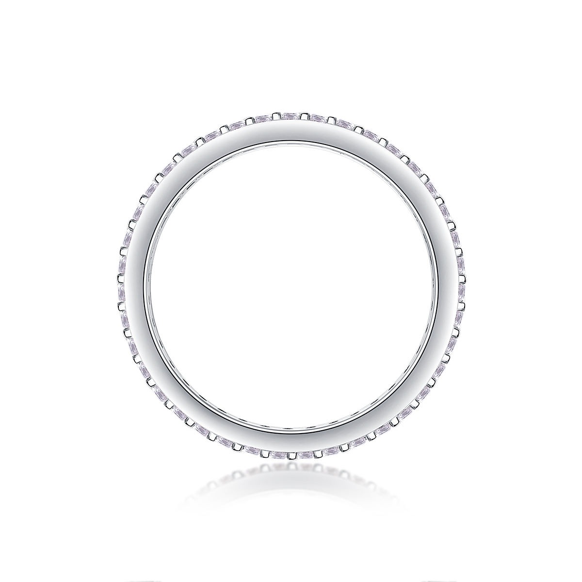 Women Mossinate Diamond Jewelry 925 Sterling Silver Ring 1ct Carat Diamond Moissanite Ring - Image 2