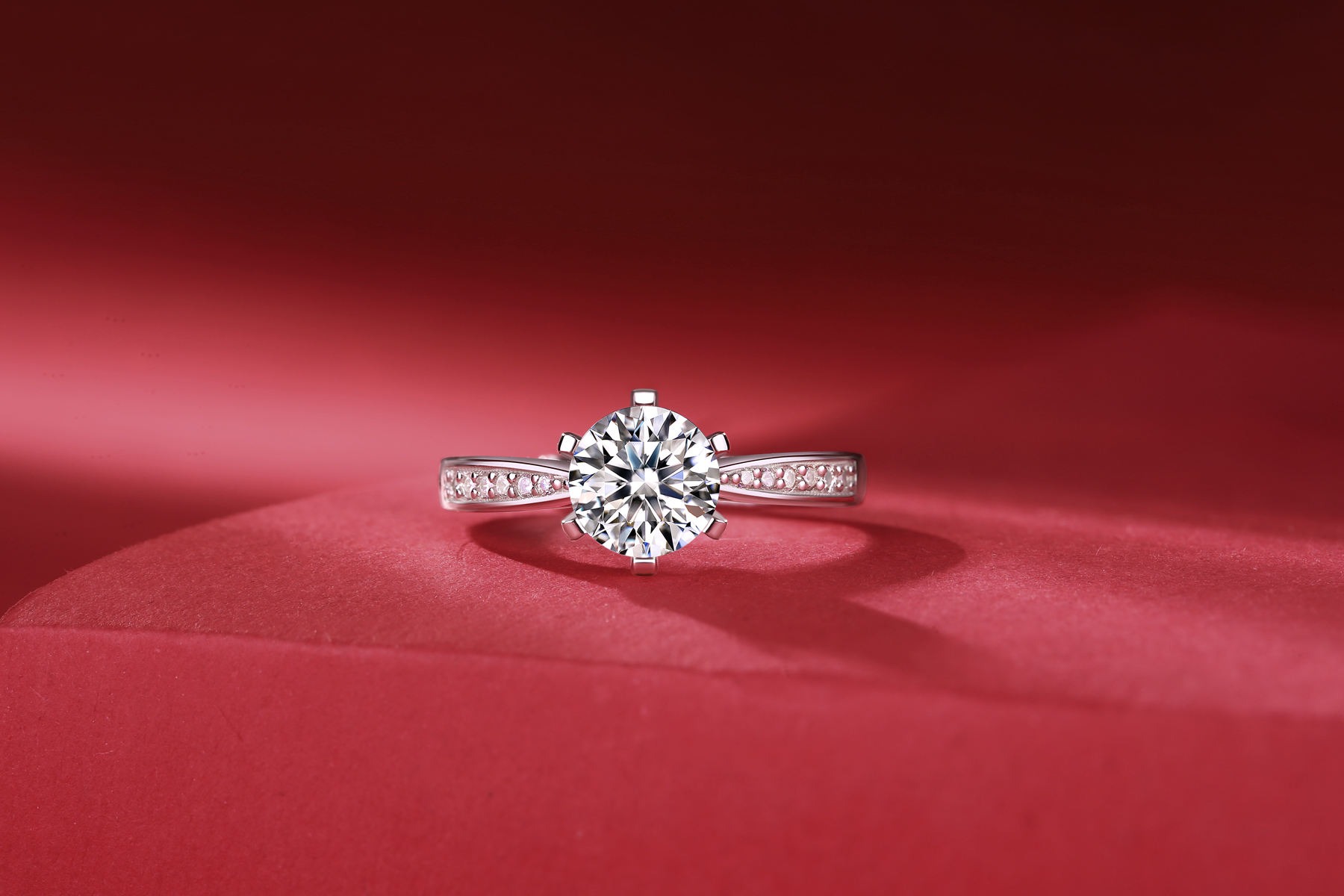 Women Mossinate Diamond Jewelry 925 Sterling Silver Ring 1carat 2carat 3carat Carat Diamond Moissanite Ring - Image 5