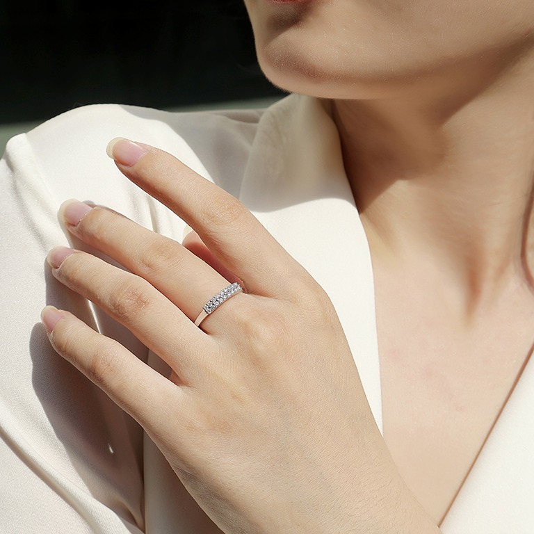 S925 Silver women's Moissanite Fashion Women Ring - Image 6