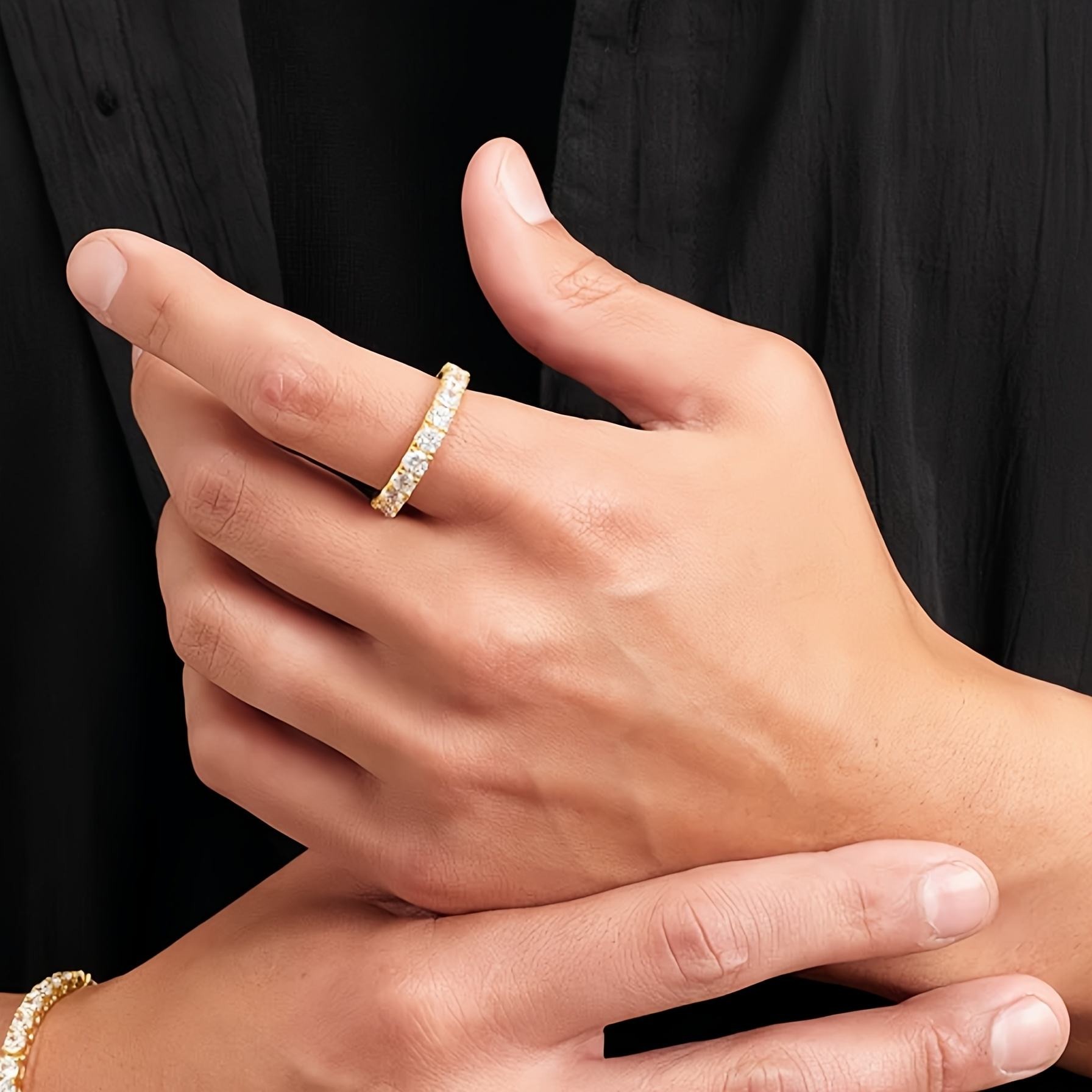 High Quality 925 Silver Women Moissanite Diamond Engagement Solitaire Rings Gold Moissanite ring - Image 7