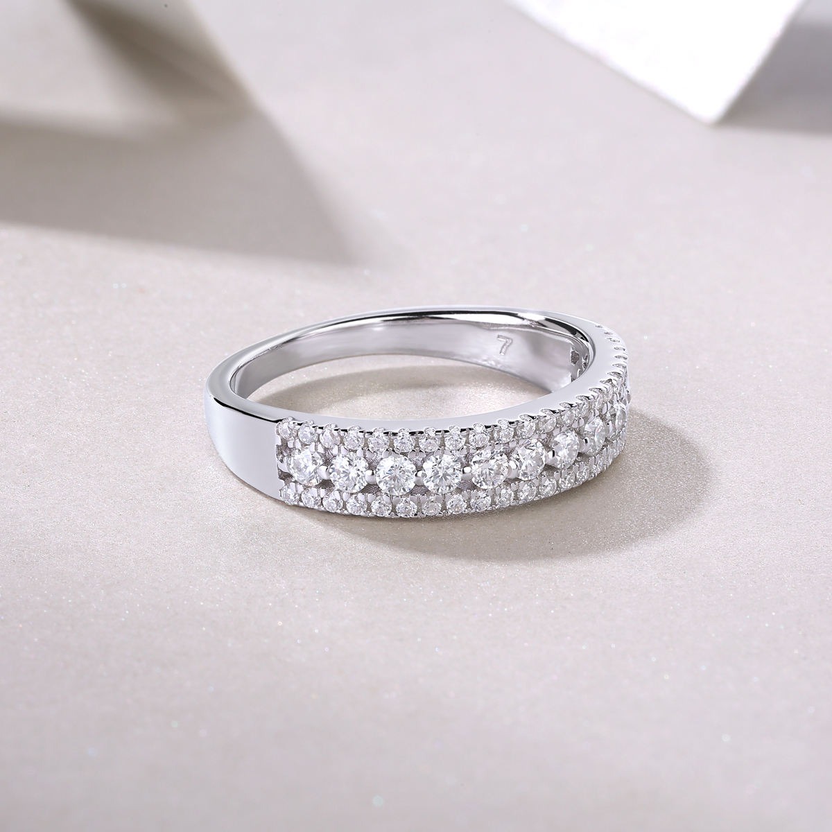 S925 Moissanite Ring Silver Jewelry Women Gift Party Sterling Stone Wedding Technology party - Image 7