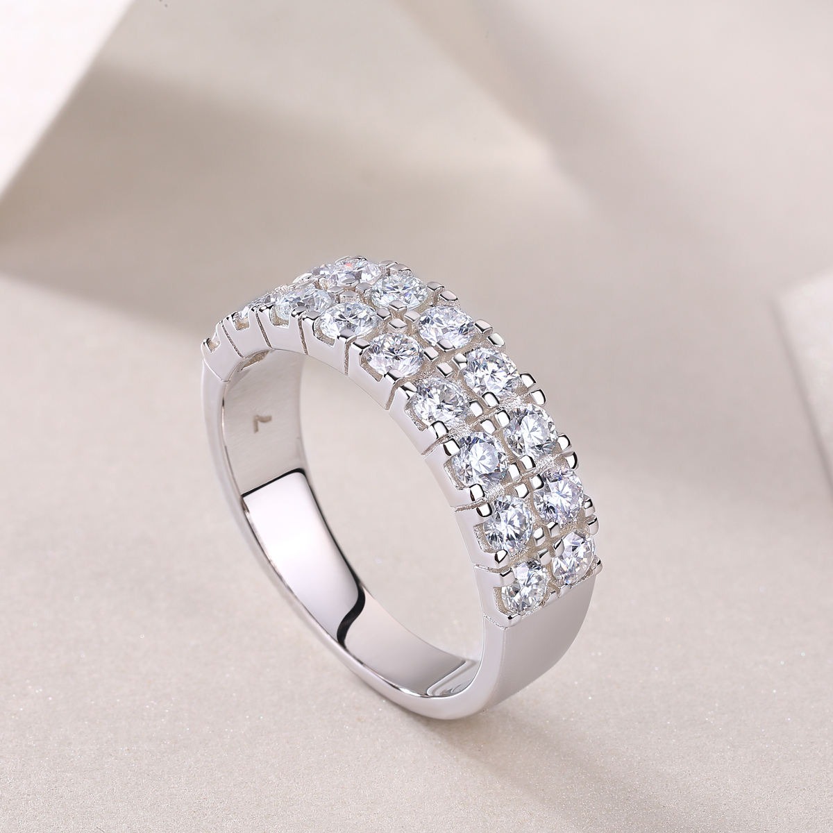 S925 Moissanite Ring Silver Jewelry Women Gift Party Sterling Stone Wedding Technology party - Image 7