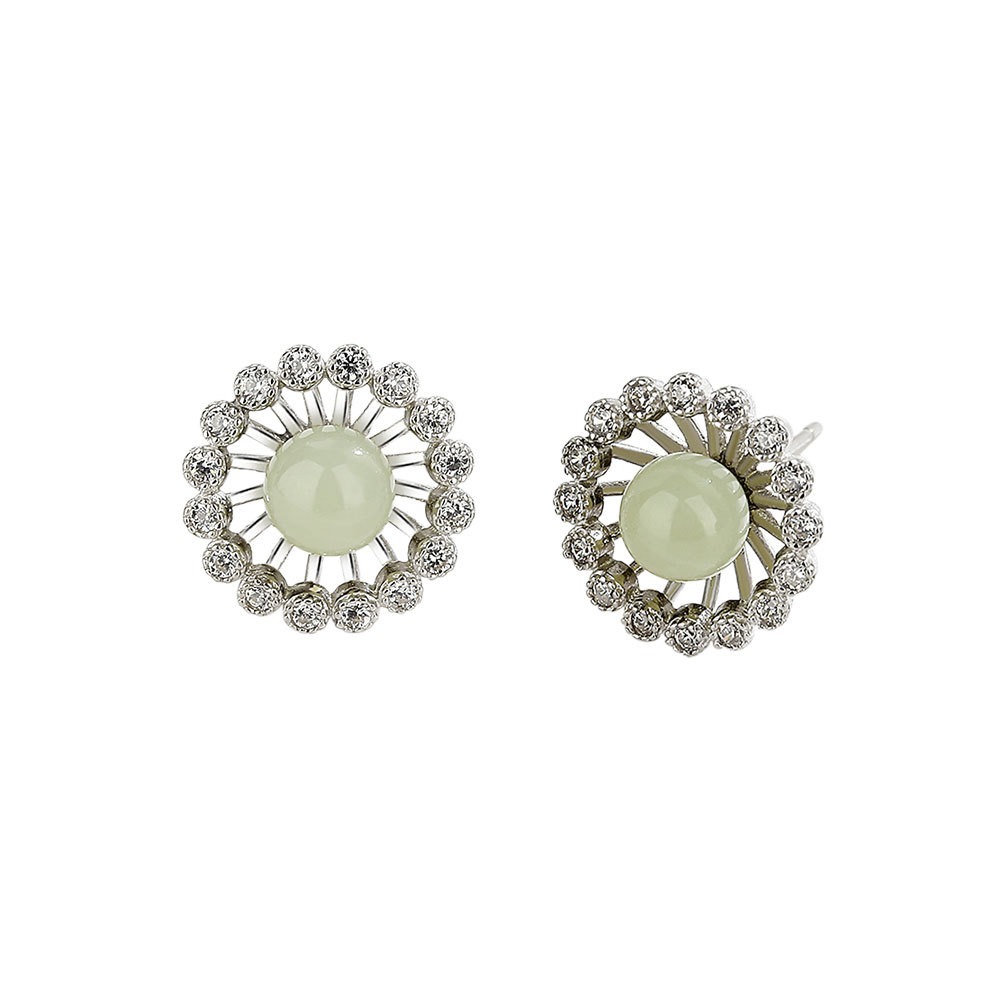 S925 sterling silver stud earrings and Tianyu earrings