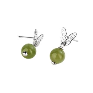 S925 sterling silver stud earrings and Tianyu butterfly earrings
