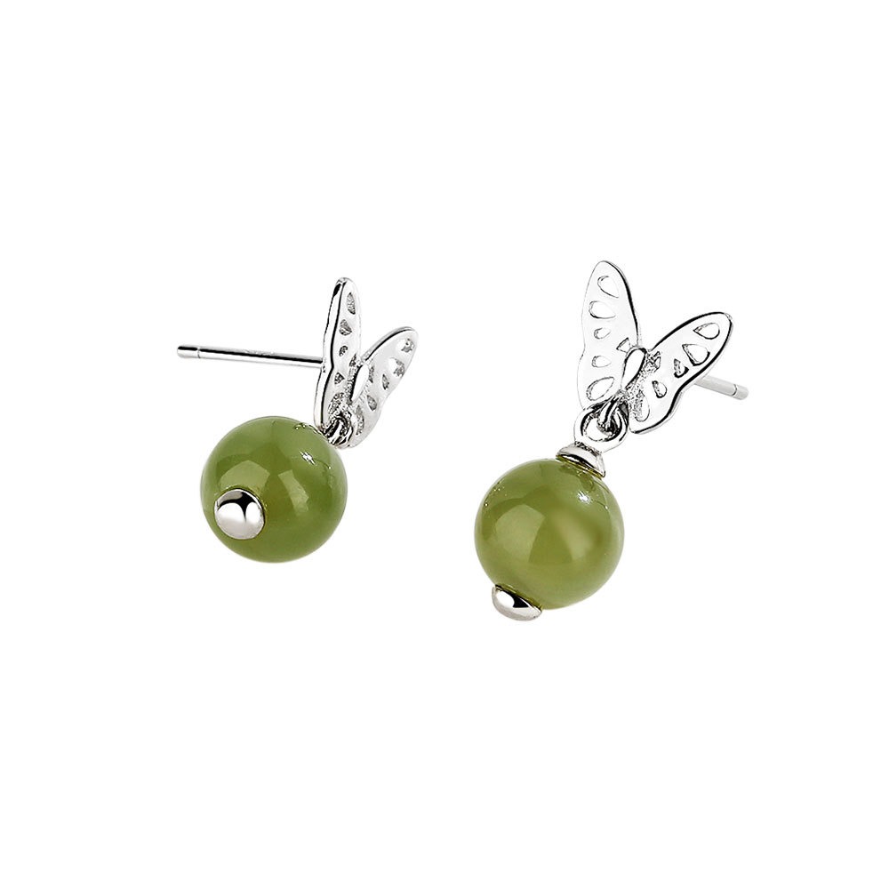 S925 sterling silver stud earrings and Tianyu butterfly earrings