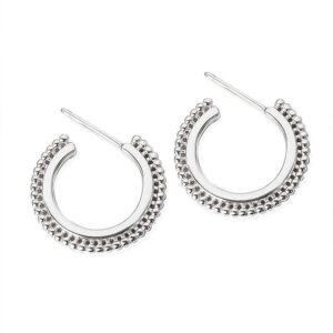 S925 sterling silver stud earrings with small beads