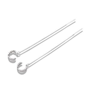 S925 sterling silver stud earrings with cut-out geometric earrings