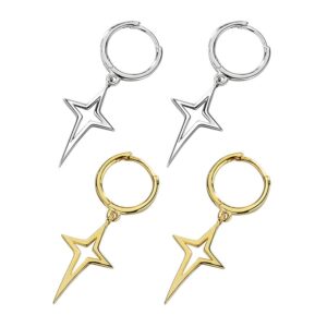 S925 sterling silver stud earrings cross earrings