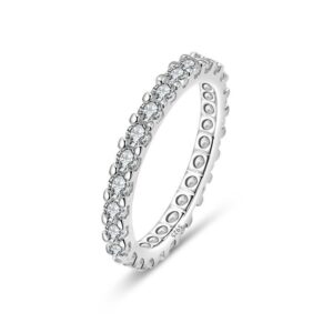 S925 Sterling Silver Ring with Diamonds for Women