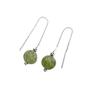 S925 sterling silver stud earrings and Tianyu pumpkin pendant