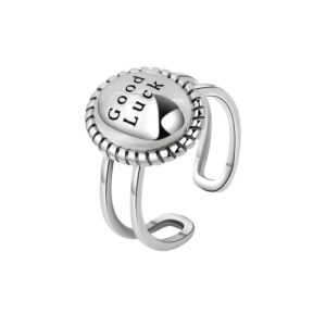 S925 sterling silver ring opening adjustable women's ring