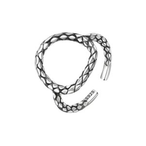 S925 sterling silver ring opening adjustable women's ring