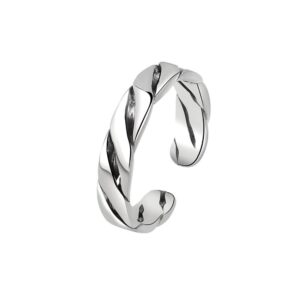 S925 sterling silver ring opening adjustable women's ring