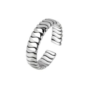 S925 sterling silver ring opening adjustable women's ring