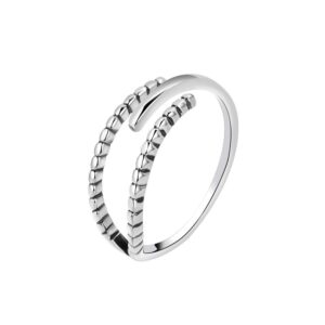 S925 sterling silver ring opening adjustable women's ring