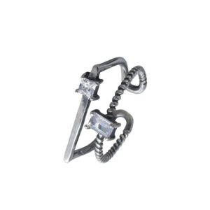 S925 sterling silver ring opening adjustable women's ring