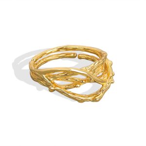 S925 sterling silver ring opening adjustable women's ring