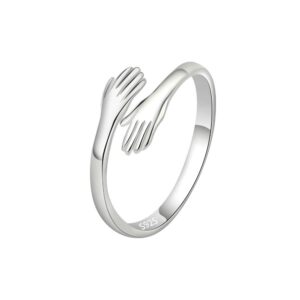S925 sterling silver ring opening adjustable women's ring