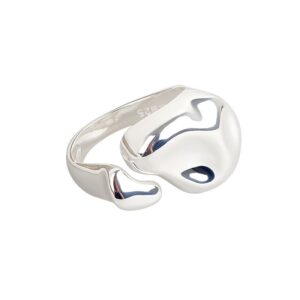 S925 sterling silver ring opening adjustable women's ring